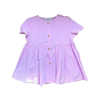 So Cute Girls Toddler Sz 2T-3T Pink Button-Up Dress NWOT